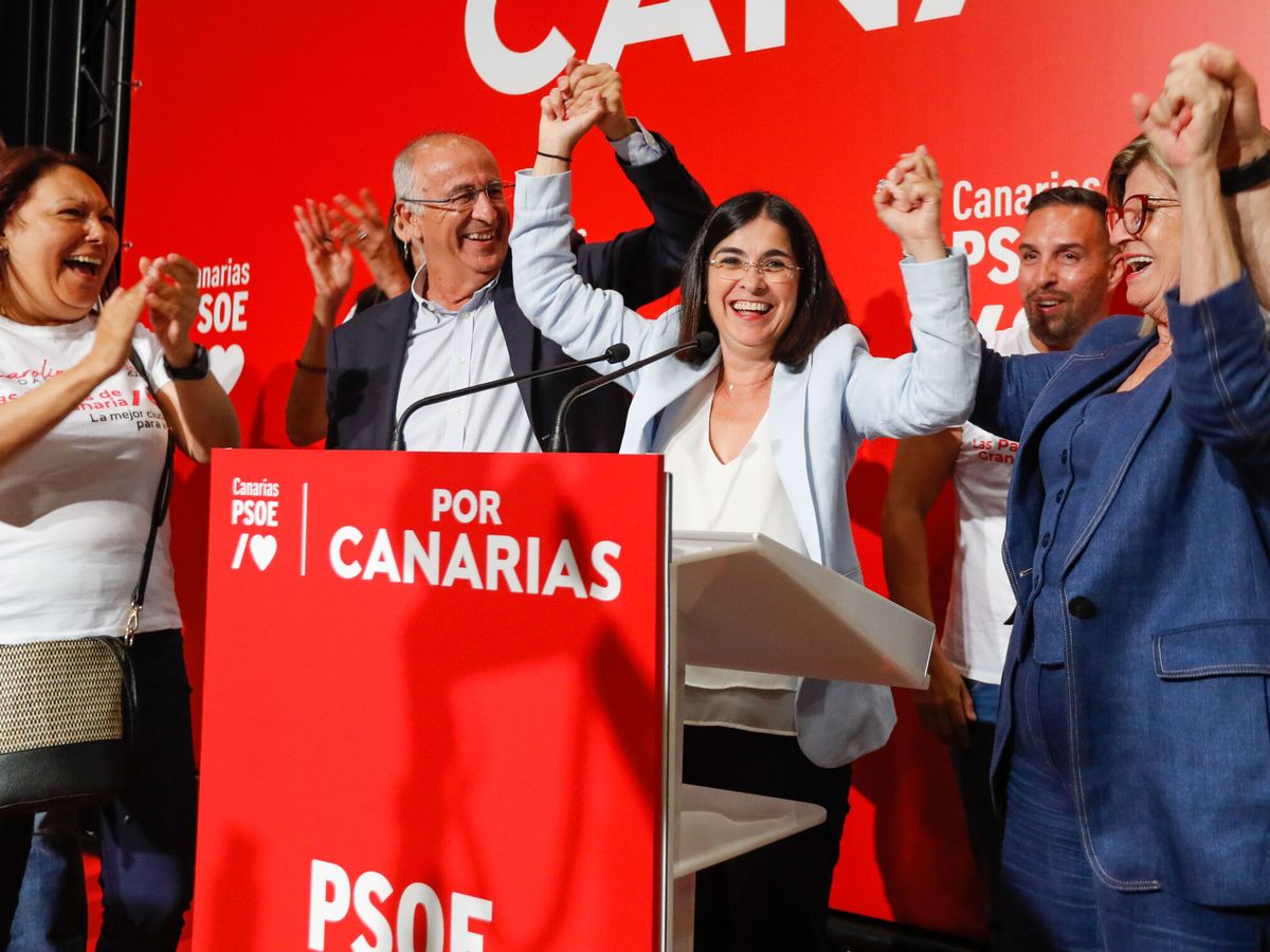 Foto: Carolina Darias tras las elecciones del 28-M. (EFE/Elvira Urquijo A.)