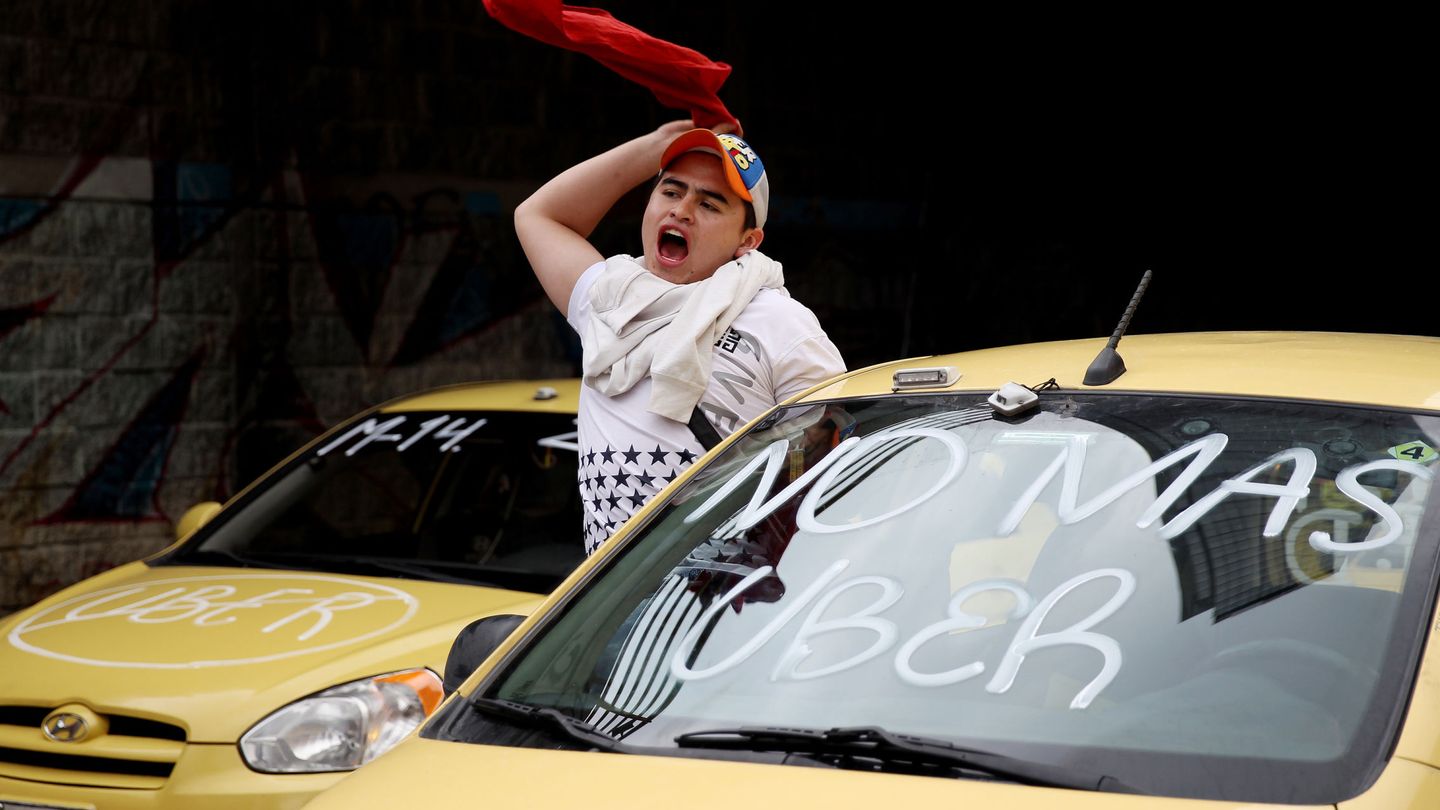 Las protestas contra Uber también han llegado a América Latina. (EFE)