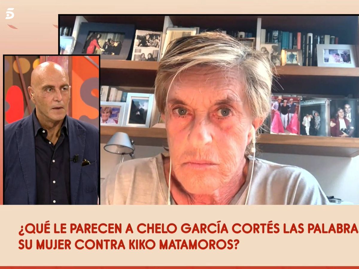Foto: Kiko Matamoros, Chelo y Gema López, en 'Sálvame'. (Telecinco)