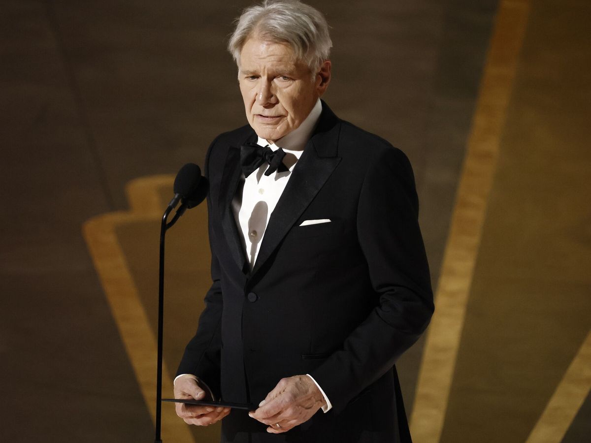 Foto: Harrison Ford en los Premios Oscar de 2023. (EFE)