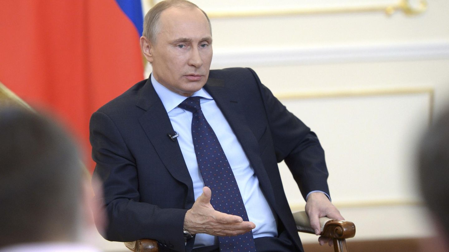Putin durante la conferencia de prensa en la residencia del Gobierno ruso en Moscú (Reuters).