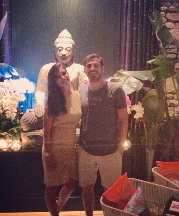 Foto: Sara Carboner e Iker Casillas en el hotel Santa Marina (Instagram)