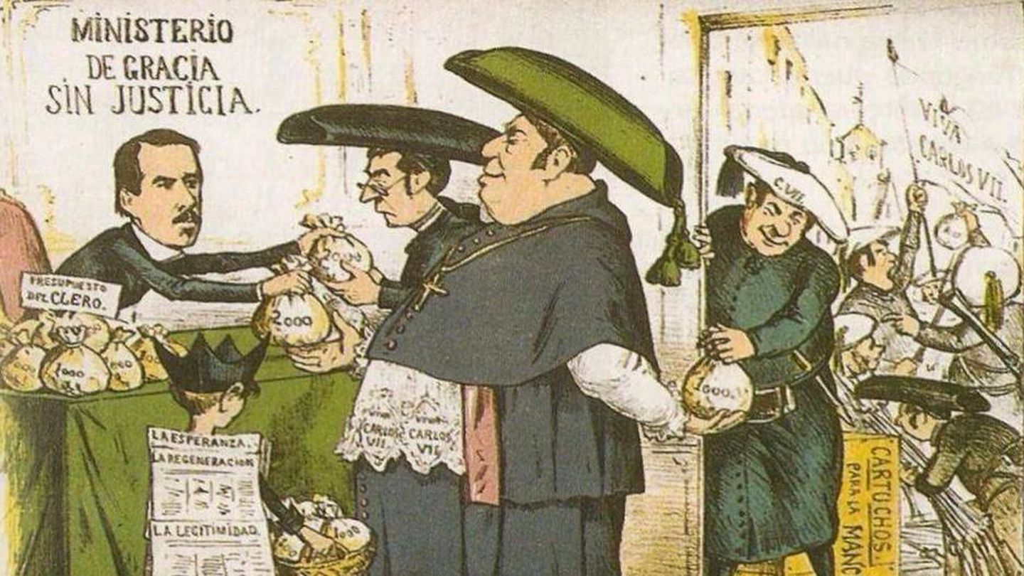 Caricatura de la 'Revista La Flaca' (1869)