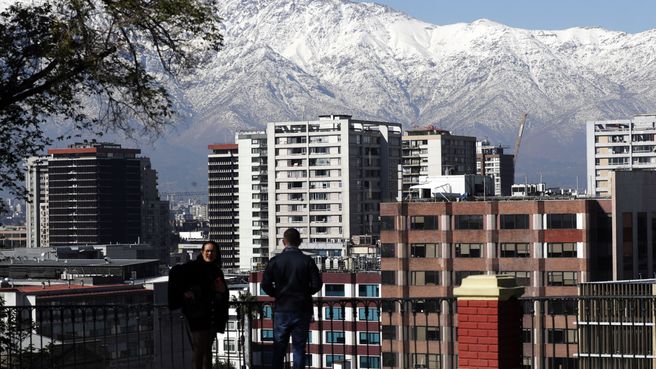 Foto de Lluvia y nieve en Santiago de Chile