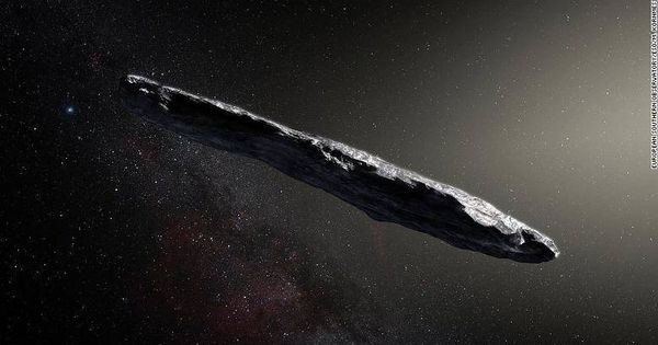 Foto: El objeto interestelar 'Oumuamua'.