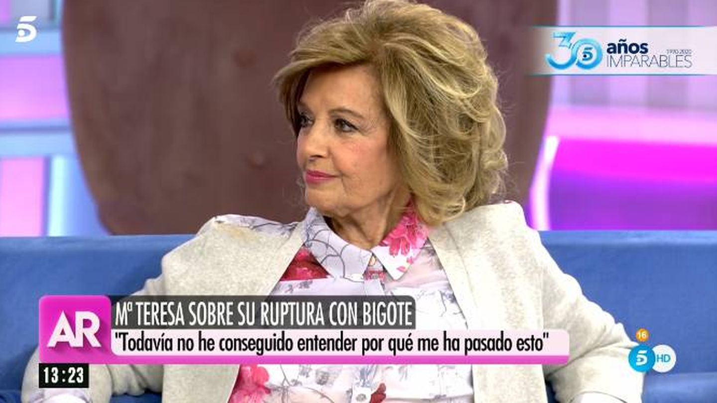 María Teresa Campos, en 'El programa de AR'. (Telecinco)