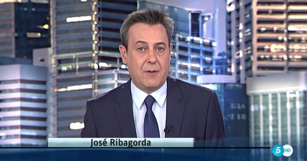 Foto: El presentador de 'Informativos Telecinco' José Ribagorda. 