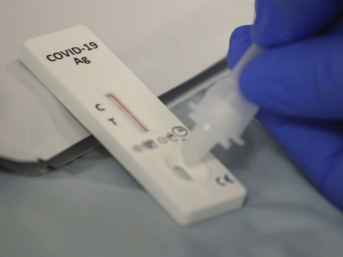 Foto: Un test de detección de coronavirus. (Reuters) 