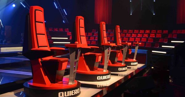 Foto: Las sillas de los coaches de 'La Voz'. (Mediaset)