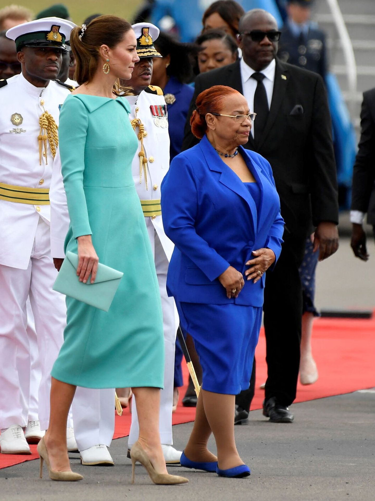 Kate Middleton, en las Bahamas. (Reuters/Pool/Toby Melville)