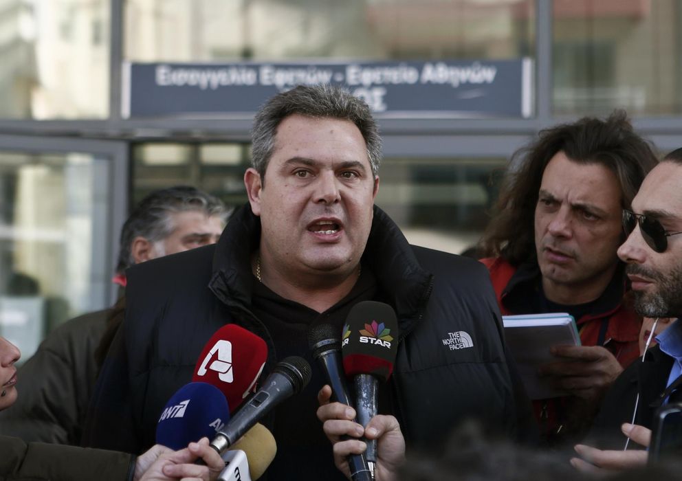 Foto: Panos Kammenos, líder de Griegos Independientes, aliado de Alexis Tsipras (Reuters)