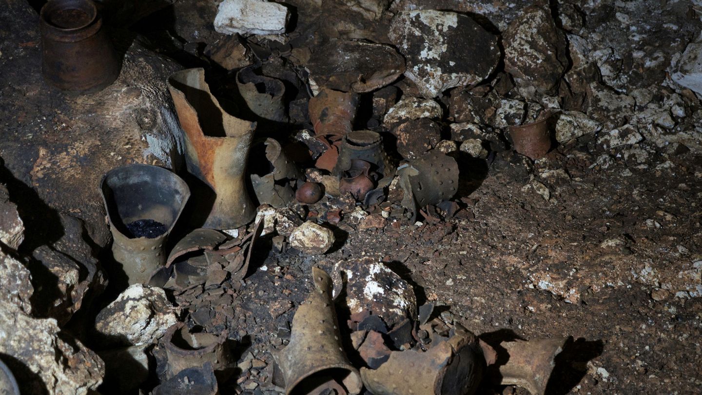 Centenares de artefactos encontrados en la primera exploración. (Reuters)