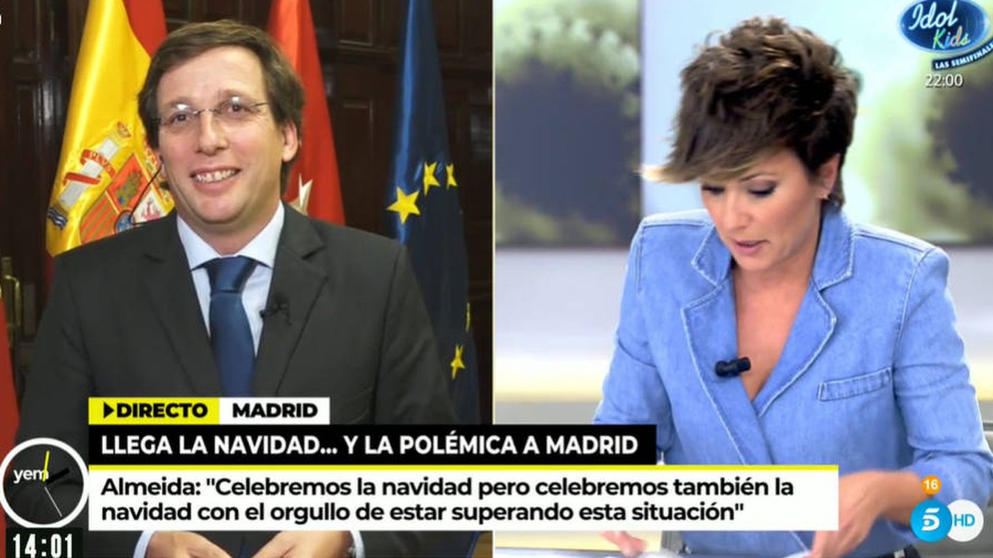 Martínez-Almeida, en 'Ya es mediodía'. (Telecinco)