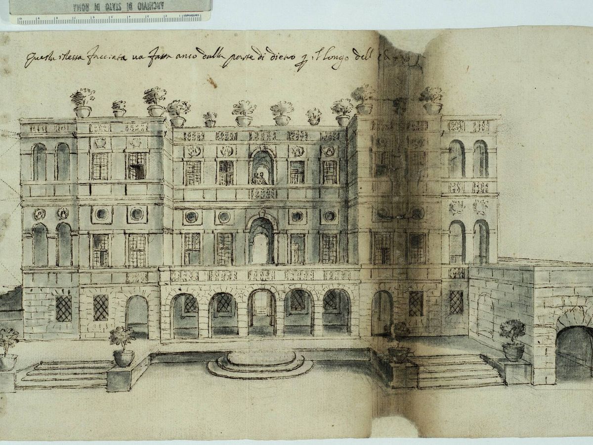 Foto: Villa Benedetti. Plautilla Bricci. Archivio di Stato. 1663.