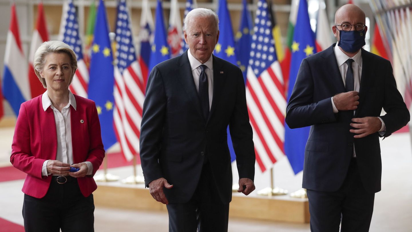 Biden, en Bruselas. (Reuters)
