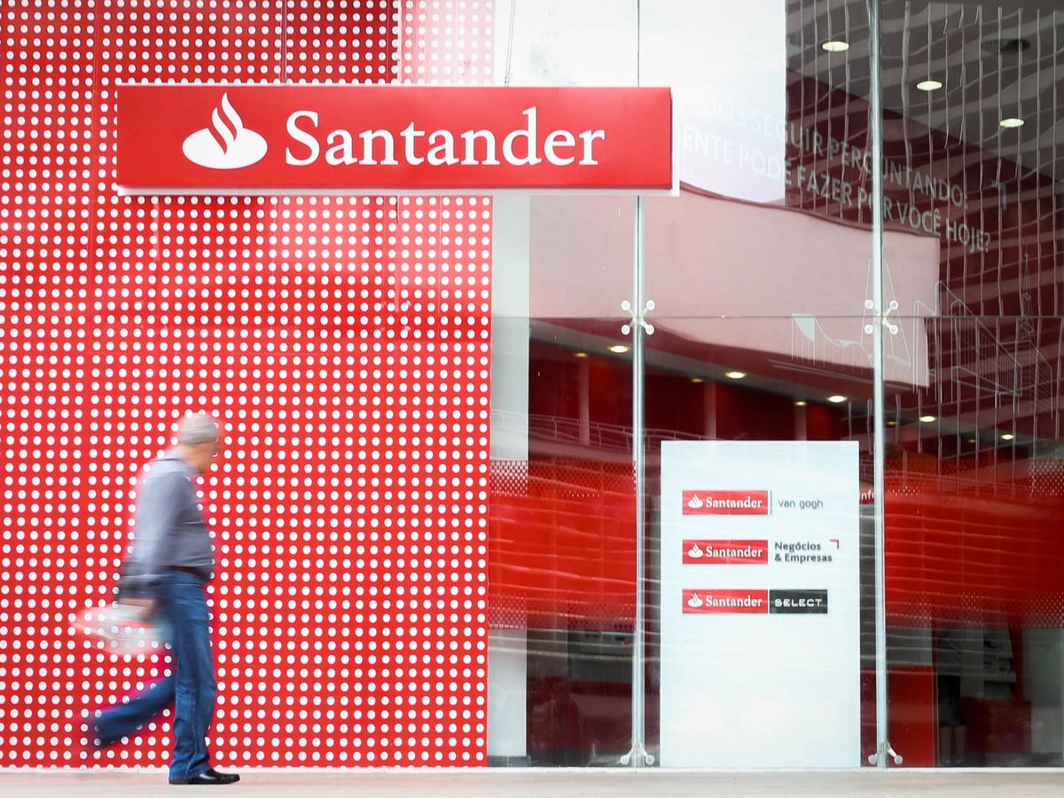 Foto: Sucursal de Banco Santander en Brasil. (Reuters)