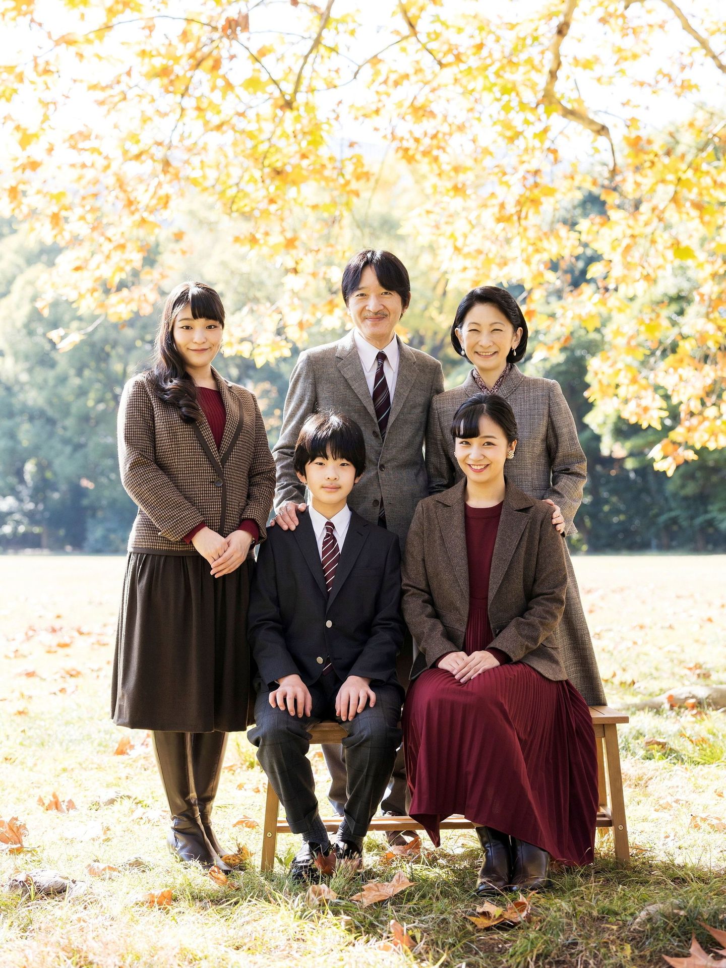 La princesa Mako, con su familia. (Reuters)