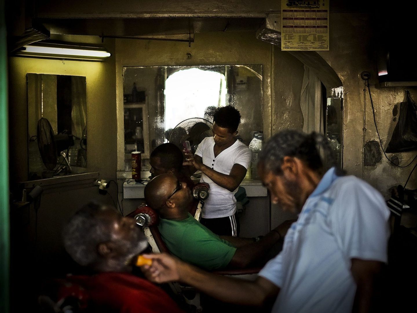 Una barbería en Cabo Verde. (EFE)