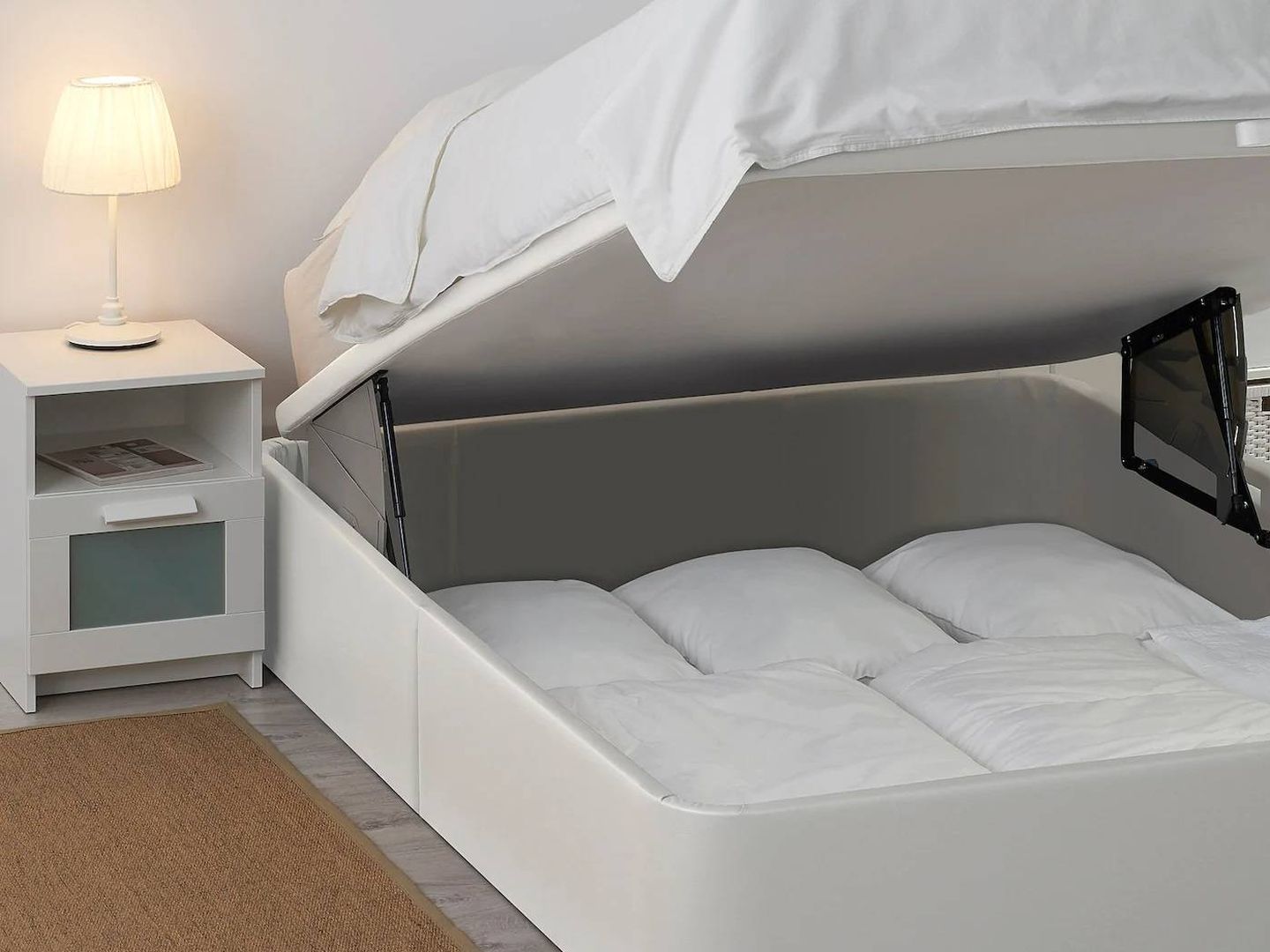 Camas de Ikea para dormitorios pequeños y ordenados. (Cortesía)