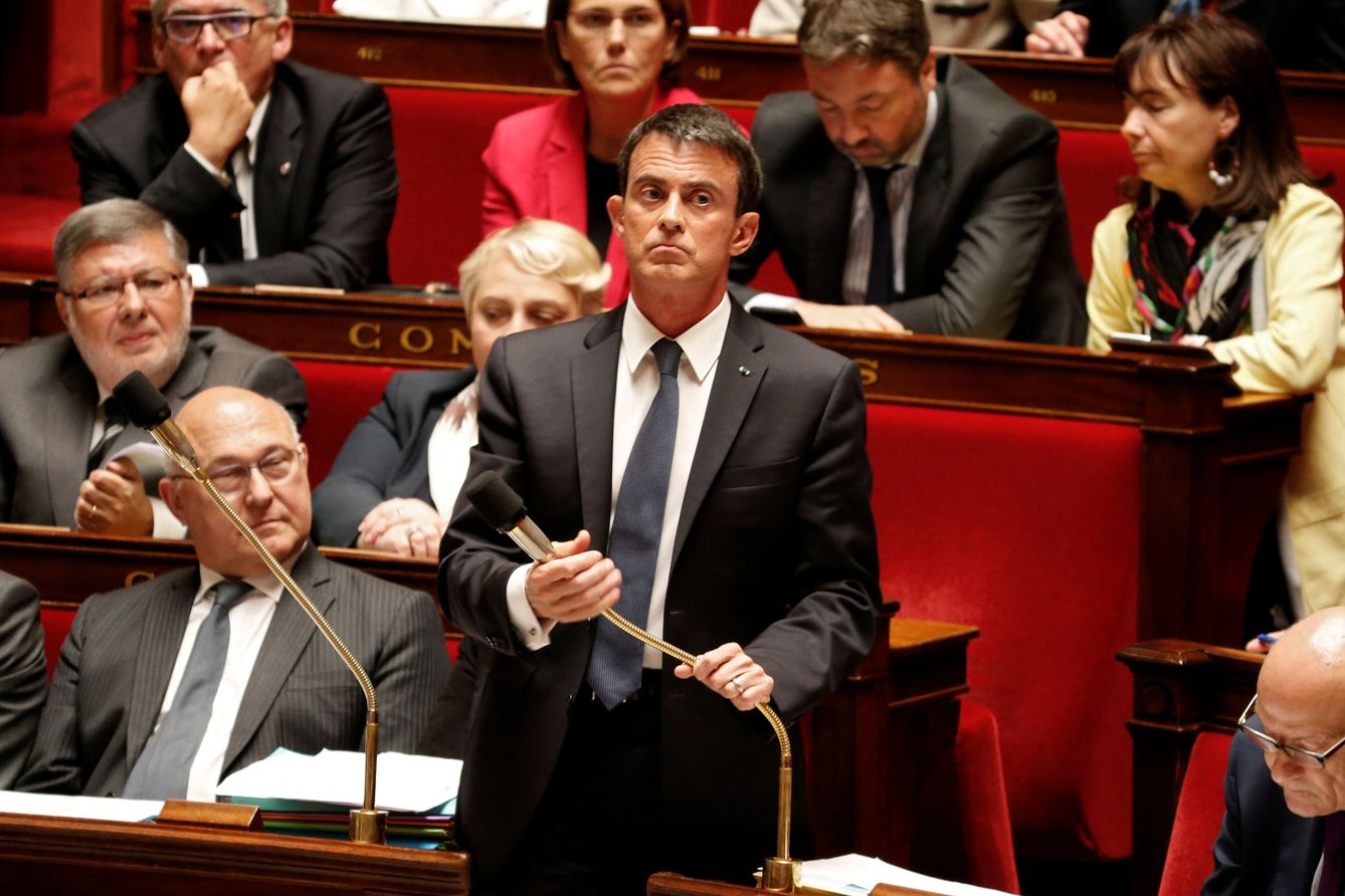 Manuel Valls en la Asamblea Nacional. (Reuters)