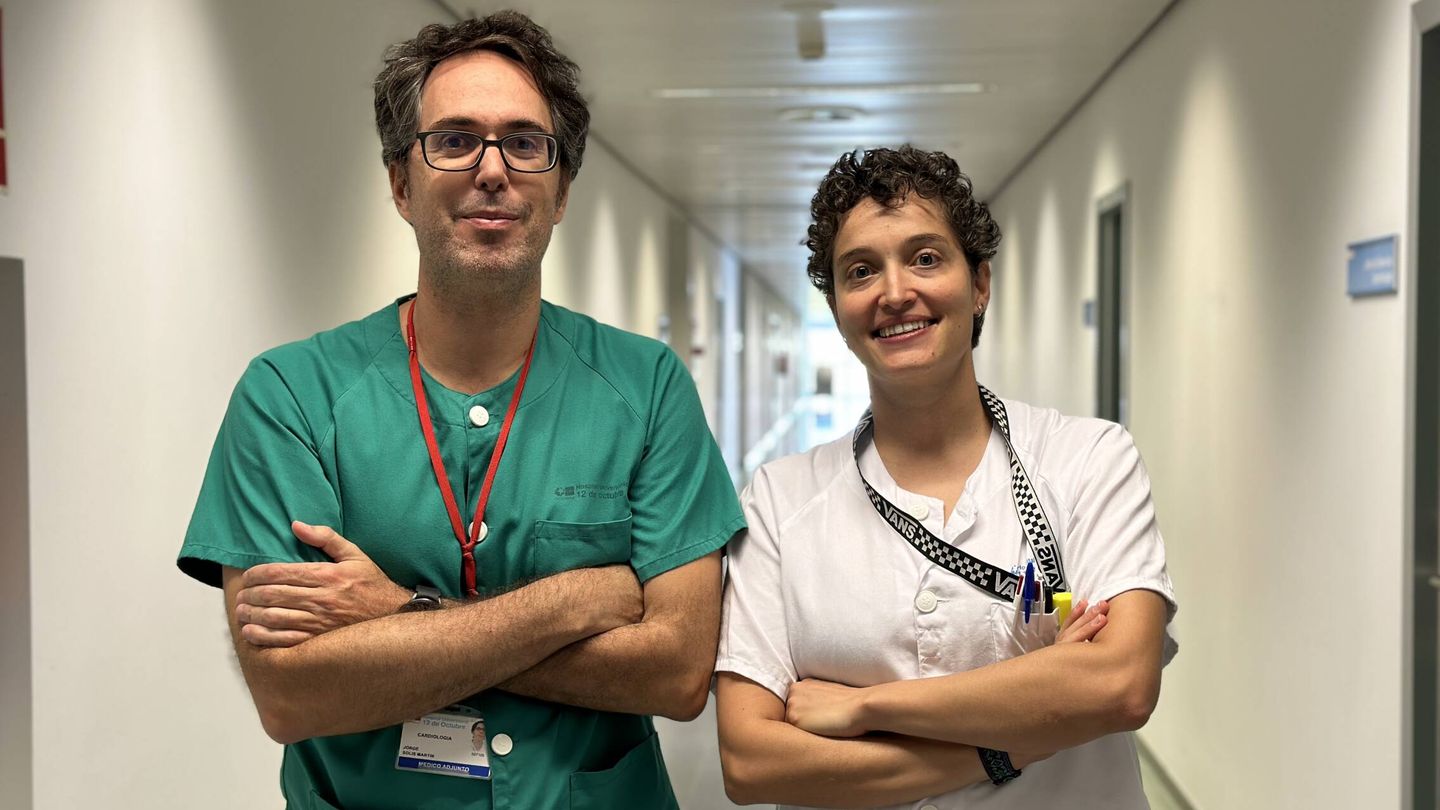 El cardiólogo Jorge Solís y la enfermera Marta Vicente.