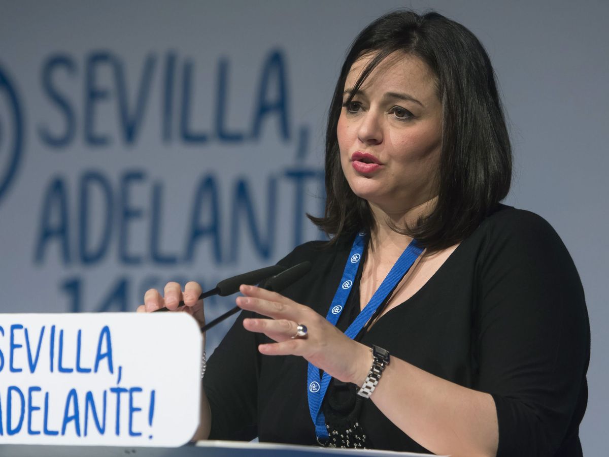 Foto: La ganadora de la presidencia del PP de Sevilla, Virginia Pérez. (EFE)