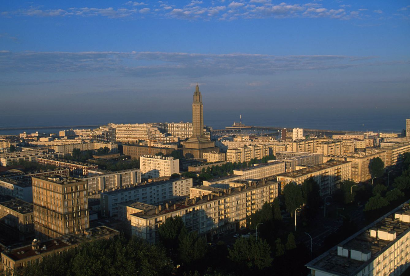 Vista de la ciudad reconstruida de Le Havre