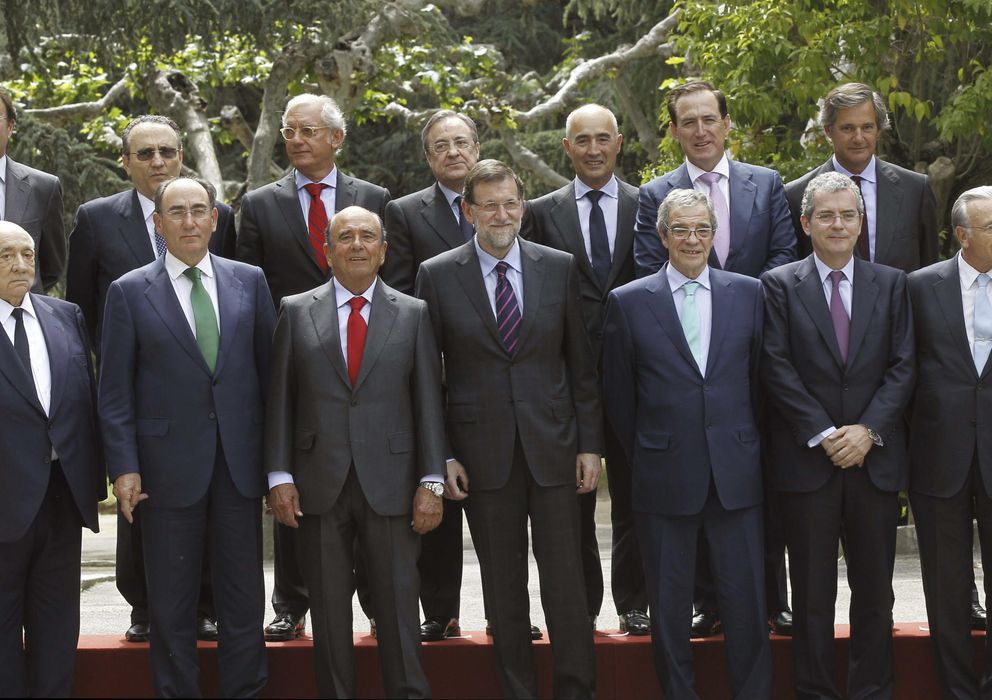 Foto: Rajoy, en marzo, durante un almuerzo con grandes empresarios españoles.