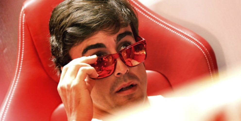 Foto: Cómo Alonso cambió la mirada durante el Gran Premio de España