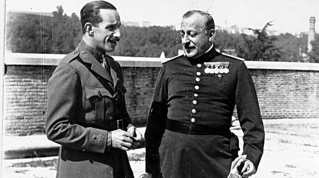 El rey Alfonso XIII con el dictador Miguel Primo de Rivera