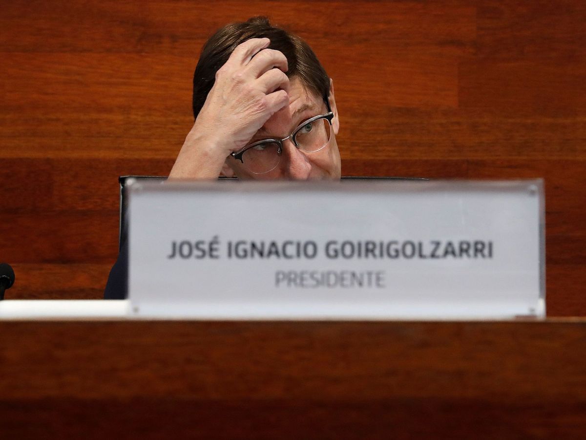 Foto: El presidente de Bankia, José Ignacio Goirigolzarri, en una presentación de resultados. (EFE)
