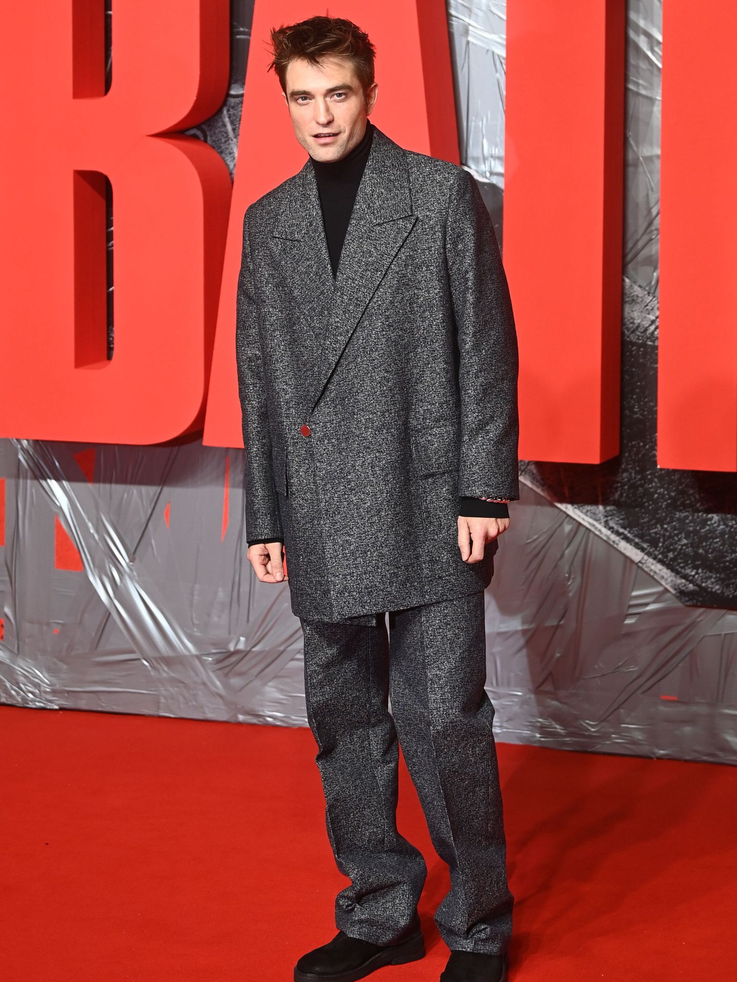 Robert Pattinson, durante el estreno de 'The Batman' en Londres. (EFE/Neill Hall)