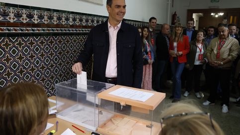 Así ha votado Pedro Sánchez este 28 de mayo entre gritos de que te vote Txapote