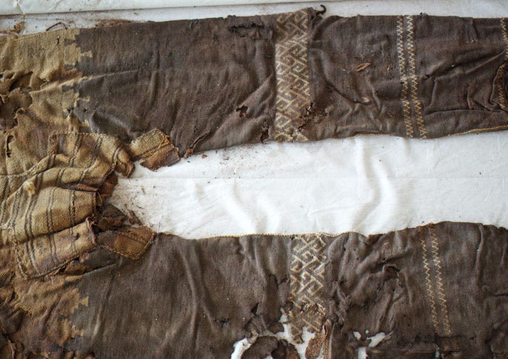 Foto: Pantalones encontrados en la excavación en China (Instituto Arqueológico Alemán)