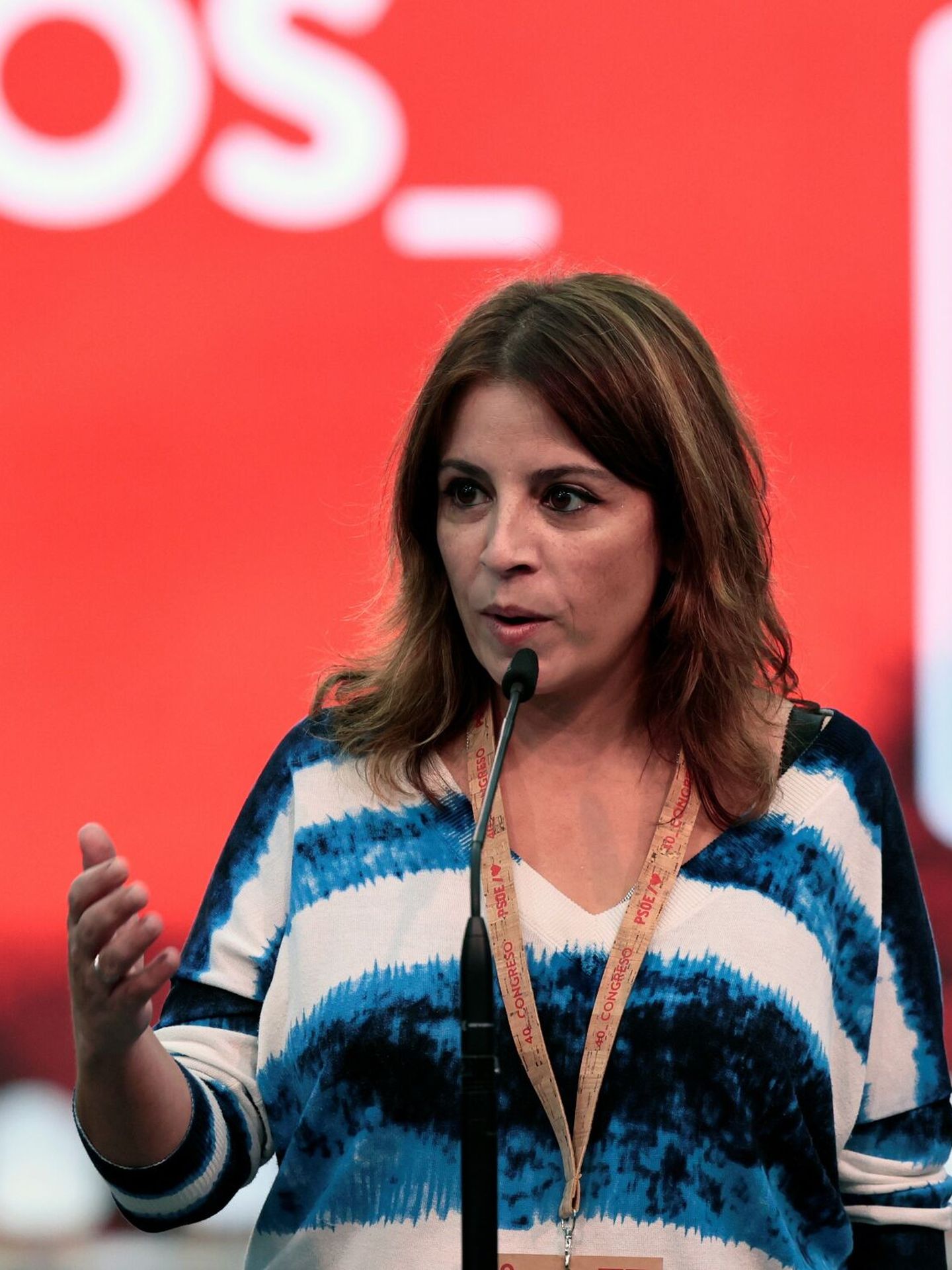 La exvicesecretaria general del PSOE, Adriana Lastra. (EFE/Biel Aliño) 