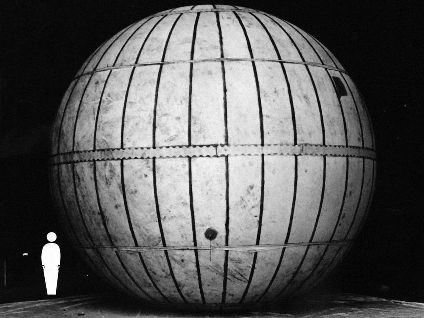 Un globo recuperado en perfectas condiciones y expuesto en el Museo Nacional de la US Navy. (CC/Wikimedia Commons)