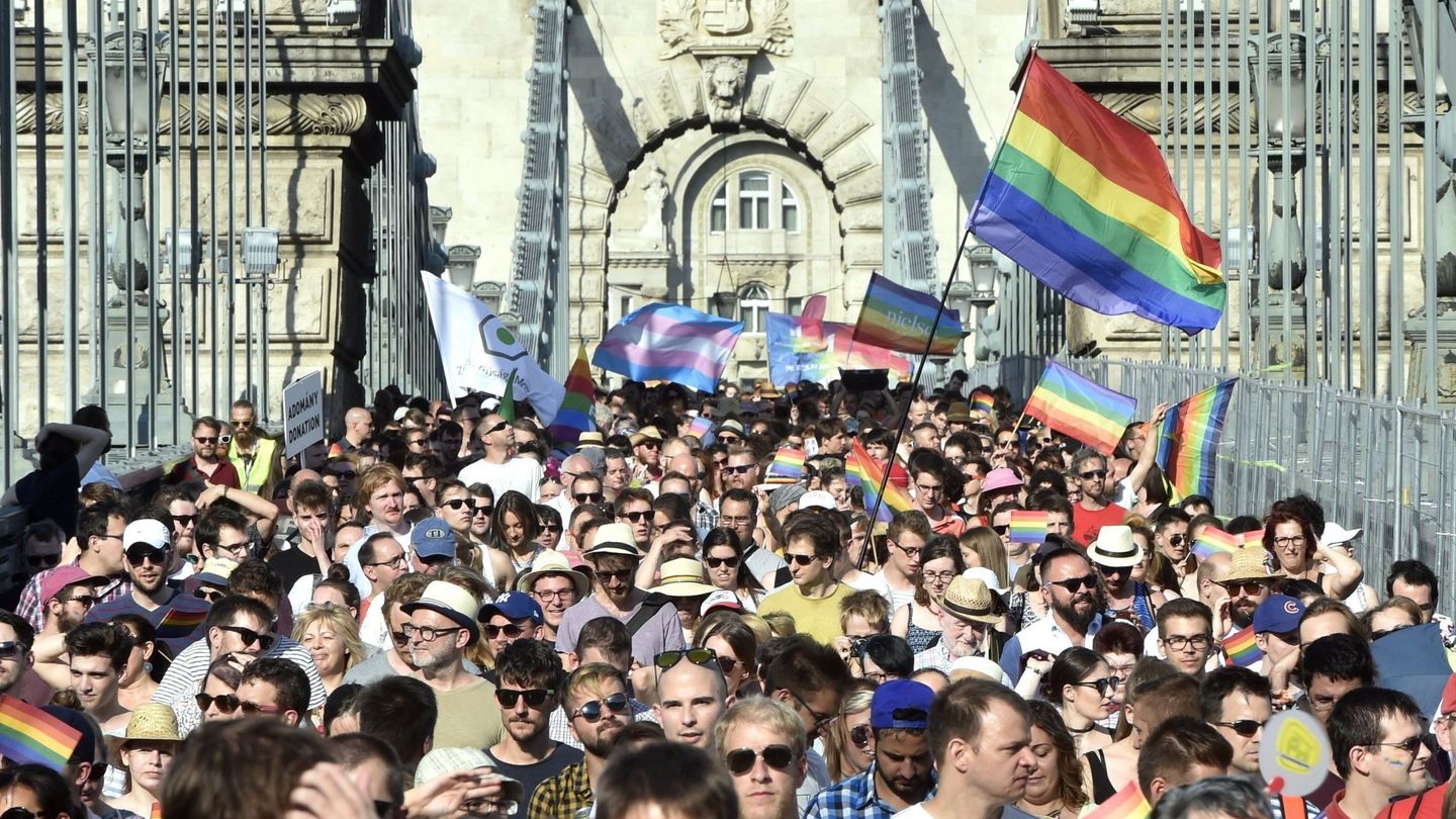 Orgullo Gay en Budapest, en 2017 (Reuters)
