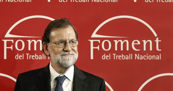 Foto: Mariano Rajoy en Barcelona. (EFE)