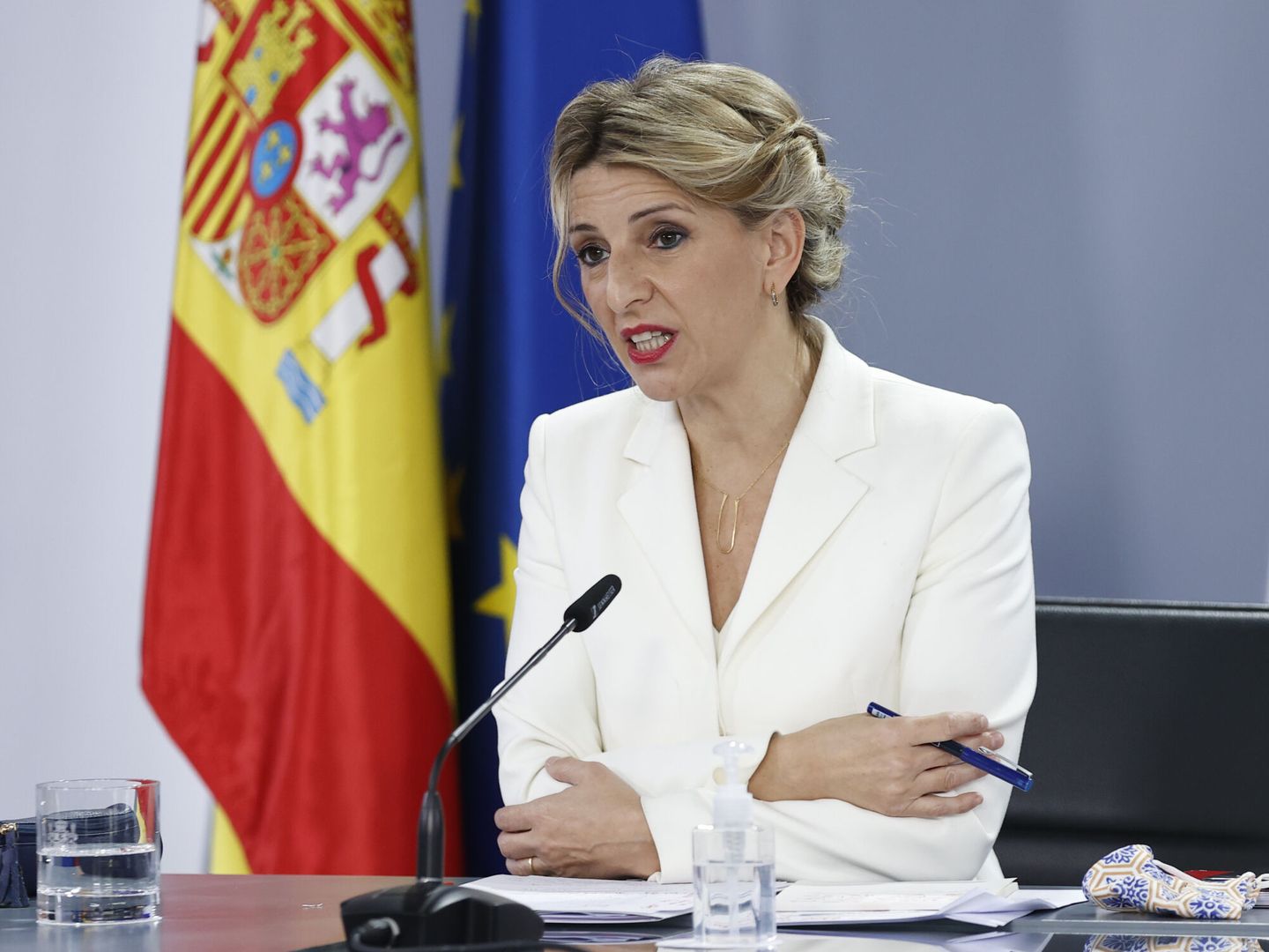 La vicepresidenta segunda y ministra de Trabajo, Yolanda Díaz. (EFE)