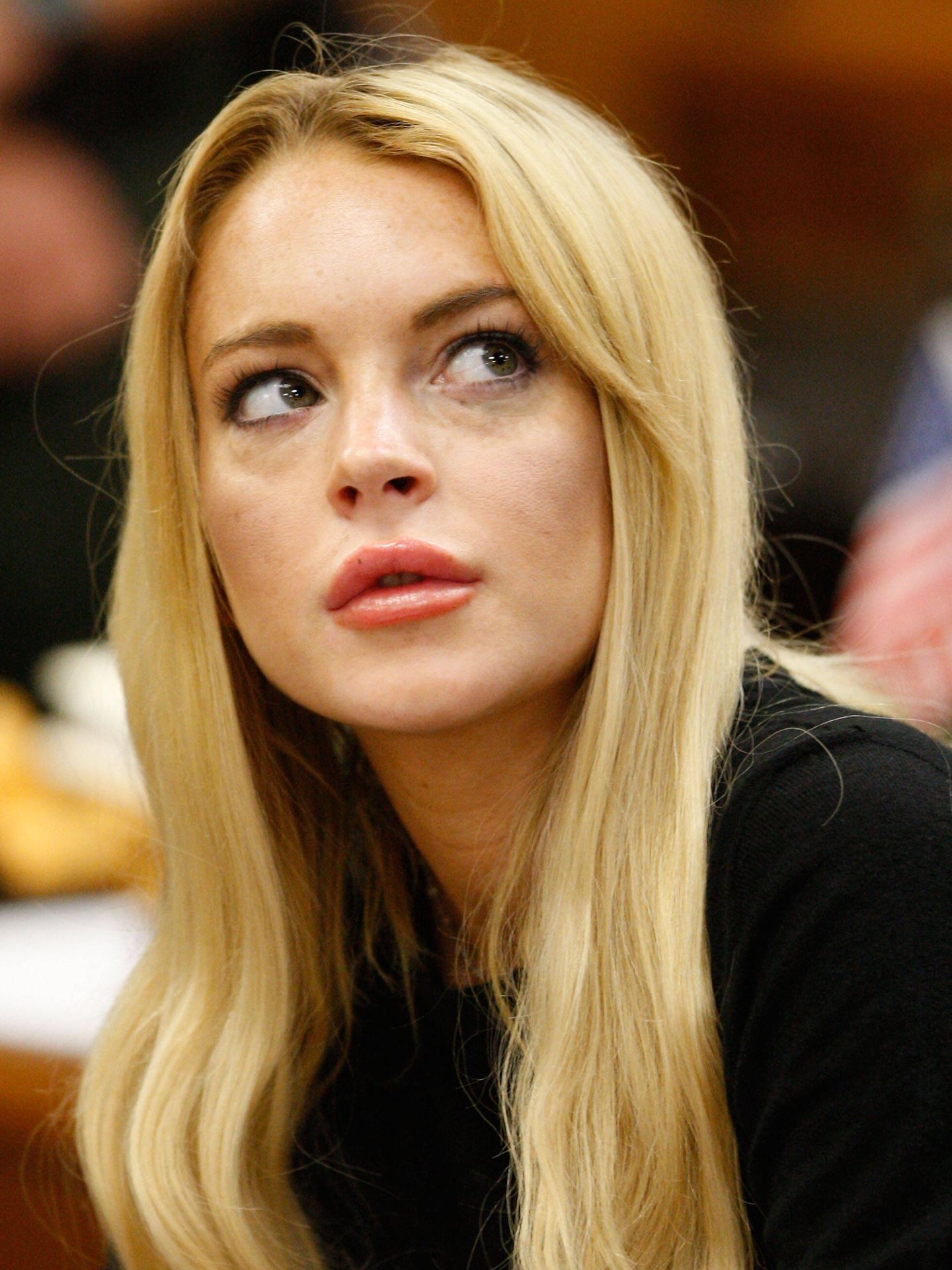 Lindsay Lohan, en un juicio en 2010. (Getty/David McNew)