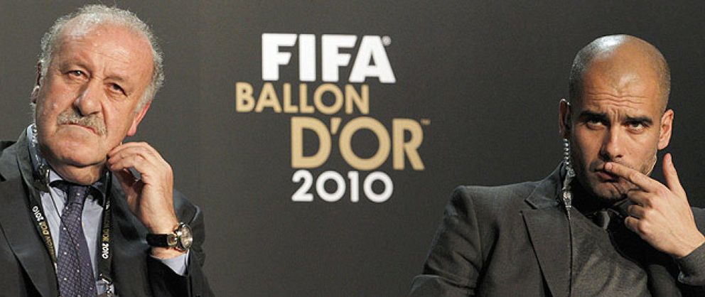 Foto: Del Bosque: "He votado a Guardiola como mejor técnico del año porque es español"