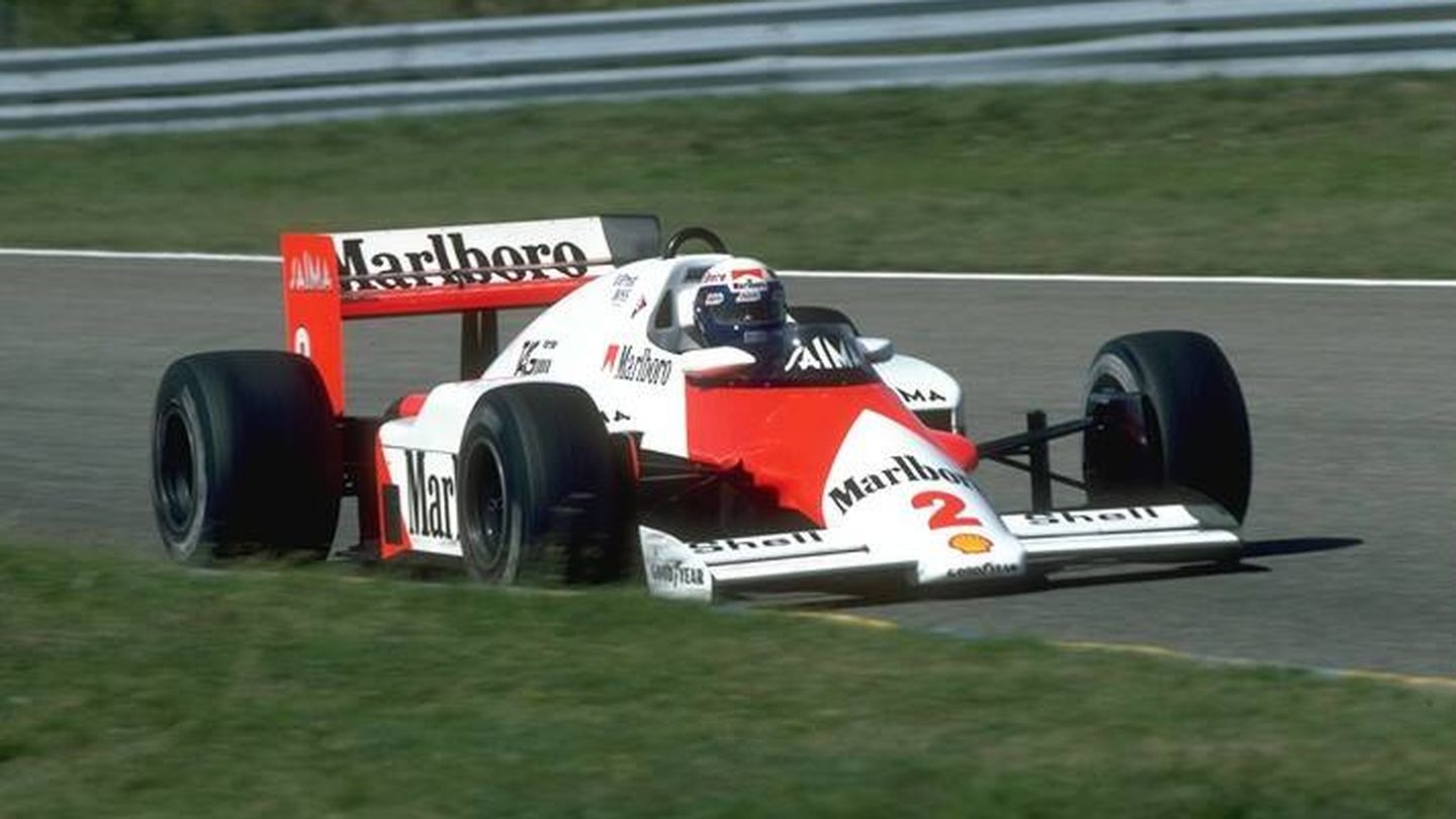Prost es otro piloto que forjó su leyenda al ganar en 1986 con un coche inferior al resto. (Goodyear)