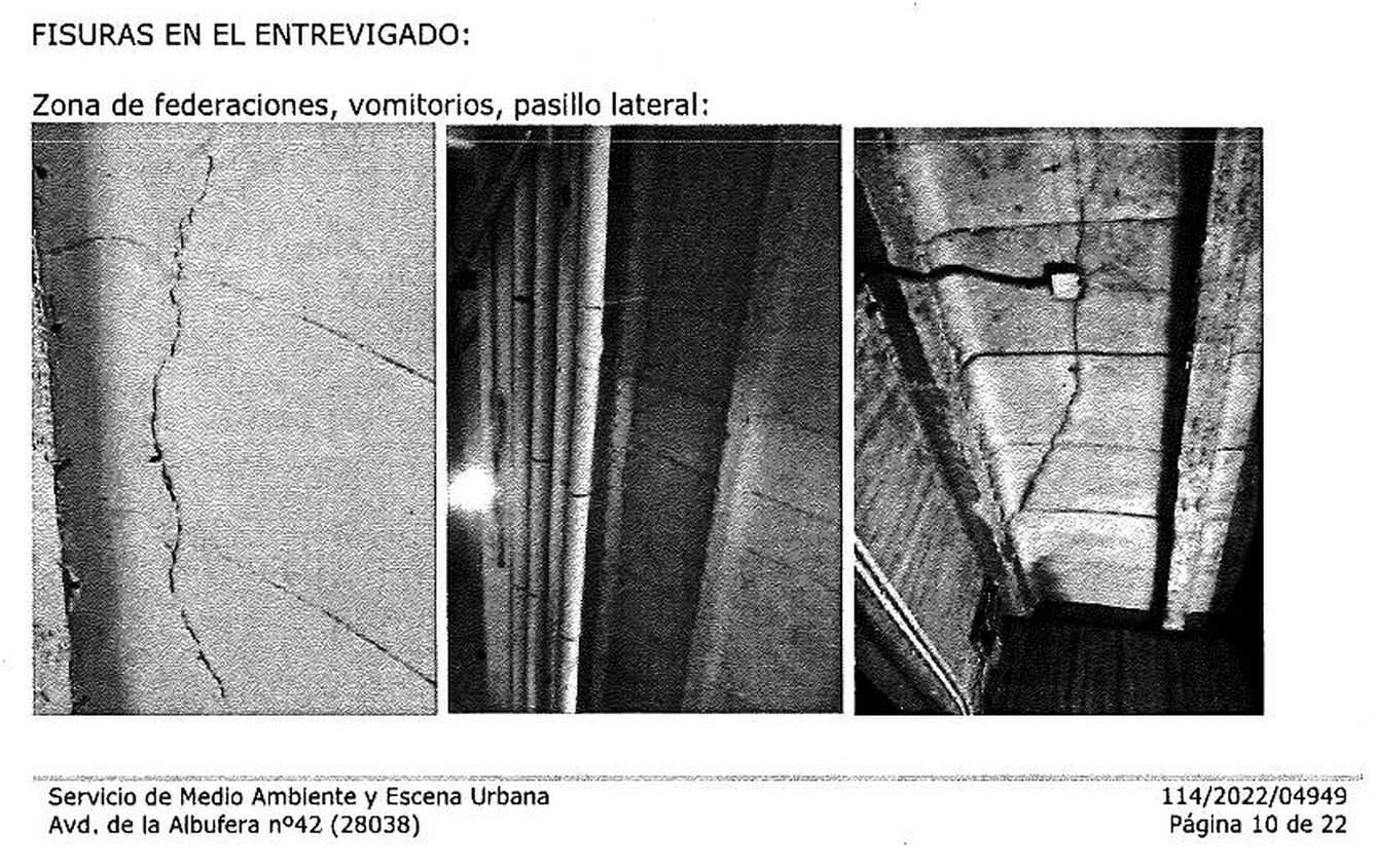 Algunas de las imágenes con las que los inspectores acompañan su informe. (Ayuntamiento de Madrid)