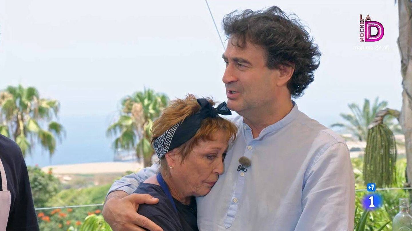 Verónica Forqué y Pepe Rodríguez, en 'MasterChef'. (TVE)