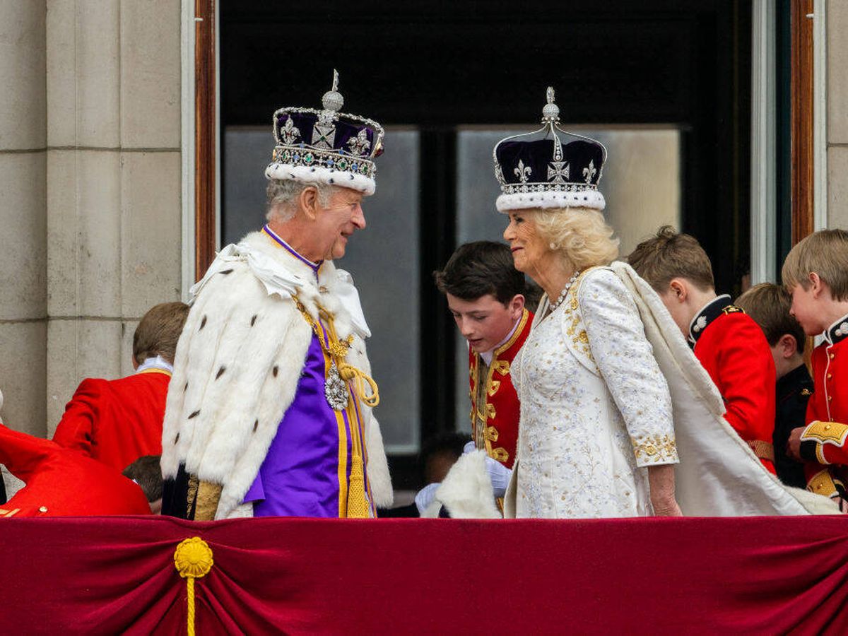 Foto: Carlos III y Camila, en su coronación. (Getty)