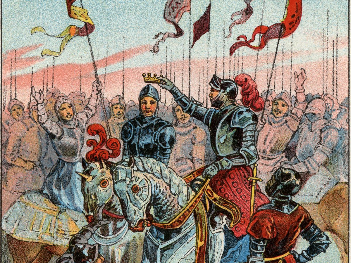 Foto: Enrique VII coronado en el campo de batalla. (iStock)