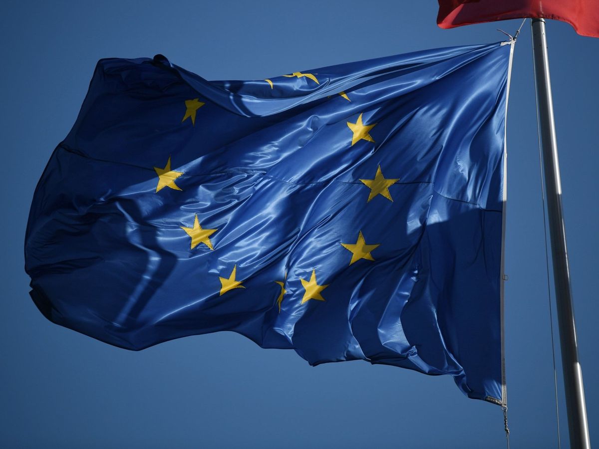 Foto: Bandera de la Unión Europea (UE). 