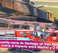 Foto de TVE, criticada por su cobertura en Santiago