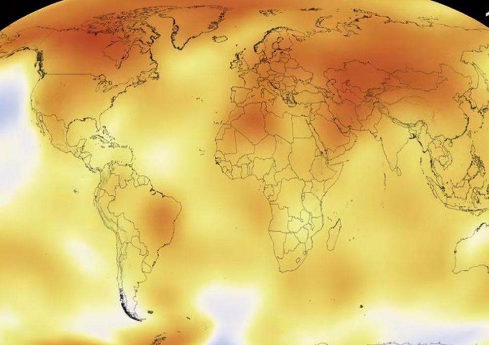 Foto: Captura del vídeo de la NASA sobre el calentamiento global (NASA's Goddard Space Flight Center)