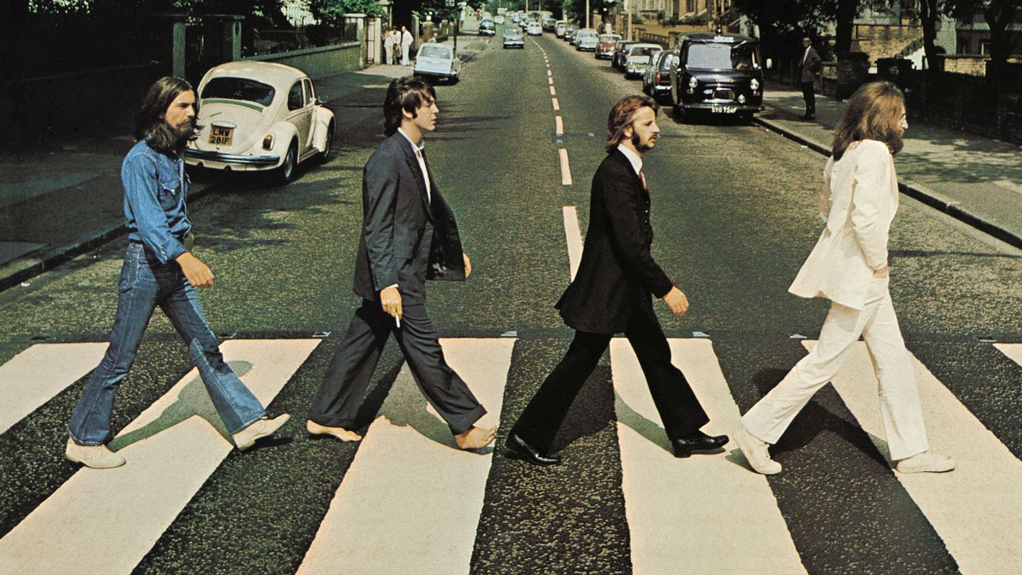 Los Beatles en Abbey Road, 1969. (Iain Macmillan, cortesía de Apple Corps vía Reuters)
